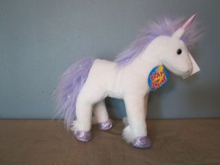 Ty Beanie Baby Fable Unicorn White With Purple Mane