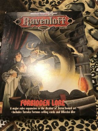 Forbidden Lore Ravenloft Deck 1079 Boxed Set Dungeons Dragons Tsr D&d Box