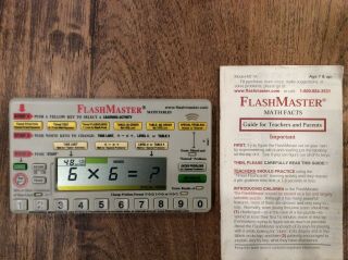 Flashmaster Mt1a Electronic Flash Cards For Learning The Math Tables