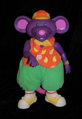 Rapping Rat In A Hat Bananas In Pajamas Purple Tomy Vintage 16 " Plush Toy 2