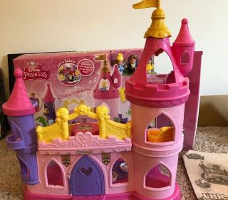 Fisher - Price Disney Princess Musical Dancing Palace By Little People Pre - Owned