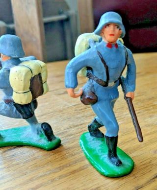 Signed BILL HOLT Soldiers Military German Gun Metal Figures WWI 2