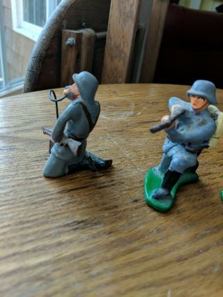 Signed BILL HOLT Soldiers Military German Gun Metal Figures WWI 5