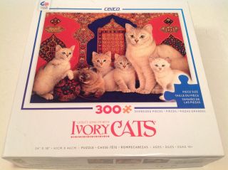 Jigsaw Puzzle 300 Pc Lg Format Catkin & Kittens Complete