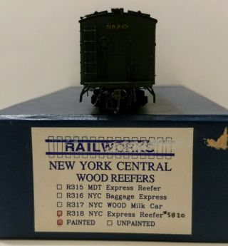Ho Brass Factory Painted York Central Express Reefer By Railworks R - 318