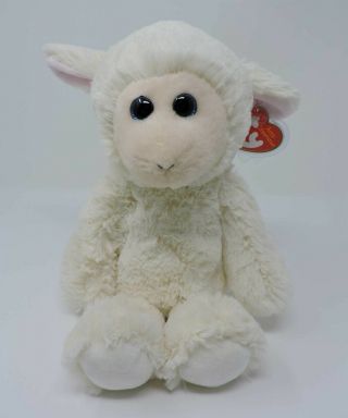 Ty Attic Treasures Lamb Rachel Plush 13 " Cream Soft Stuffed Animal Toy