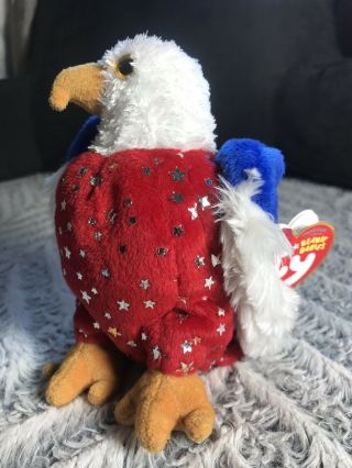Ty Beanie Babies - American The Eagle,  With Tag And Tush Tag.  2007.  Retired.