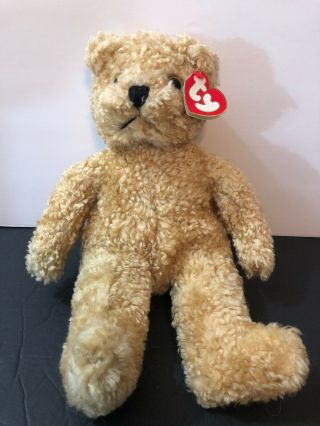 Ty Beanie Baby Vintage Curly 1992 Tush And Hang Tag 12 " Teddy