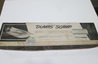 Dumas Scamp Wood Model Boat Kit (could Easily Be Converted To Radio Control)