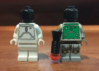 Lego Star Wars Cloud City Boba Fett And White Prototype Boba Fett (no Helmets)