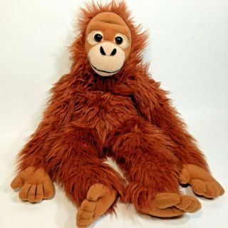 Sos Save Our Space Orangutan Plush Ape Monkey Long Arms Brown Stuffed Animal 17 "
