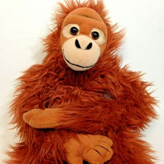 SOS Save Our Space Orangutan Plush Ape Monkey Long Arms Brown Stuffed Animal 17 