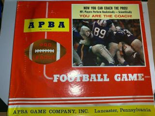 Complete Apba Football Game 1974 Edition Baed On 1972 Season