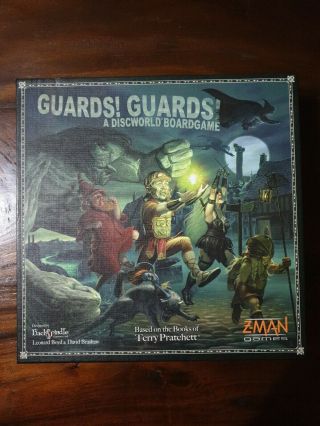 Guards Guards - A Discworld Boardgame Z - Man Back Spindle Terry Pratchett (a11)