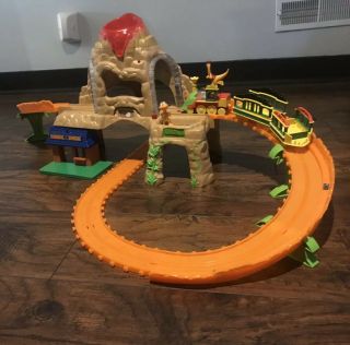 Dinosaur Train Time Tunnel Mountain Playset W/ Mr Conductor & Buddy Complete