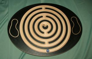 Weplay Wooden Wood Balance Board With Maze Or Labyrinth Fun Game Toy Dark Green