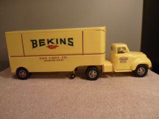Tonka Custom Restore 1956 Bekins Van Lines Moving Semi Truck And Trailer