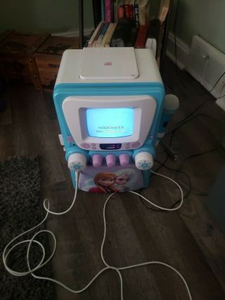 Disney Frozen Karaoke Machine With Monitor Plus Cd.