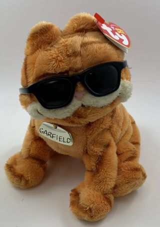 Garfield Ty ‘cool Cat’ 2004 Plush Toy Stuffed Animal - The Movie 7” - Nwt