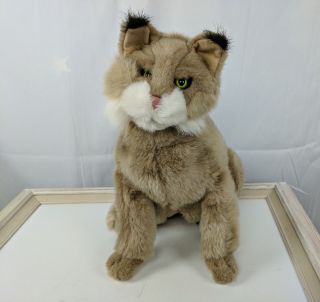 Folkmanis Hand Puppet Bobcat Plush Cat Furry Stuffed Animal Toy