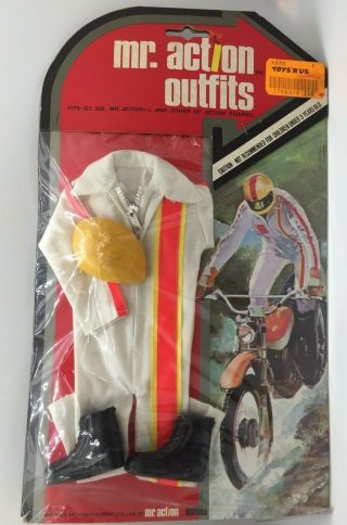 Vintage Mr.  Action Outfits By Ljn,  Motorcycle Riding Outfit,  For 12 In.  Gi Joe