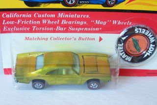 Hot Wheels Redline Custom Dodge Charger Lime/Yellow In The Package BP 2