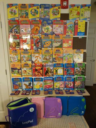 Leapfrog Leappad Learning System Green Or Pink And Choose 10 Books & Cartridges
