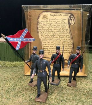 Cbg Mignot Set 48 American Civil War Confederates (1863) 1/32 54mm Scale