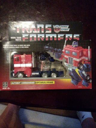 Transformers Vintage G1 Optimus Prime Collectible Figure Wal - Mart Reissue