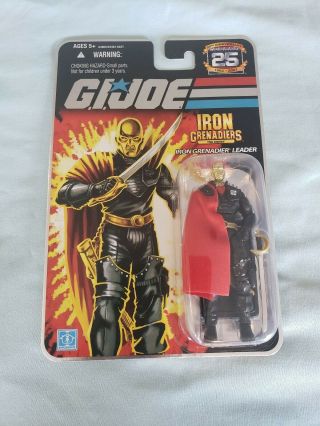 Hasbro G.  I.  Joe 25th Anniversary Iron Grenadier Destro Foil Card Action Figure