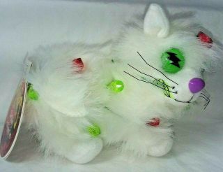 With Tags 1999 Idea Factory Twisted Meanies Blinky Cat 6 " Long Plush Beanie