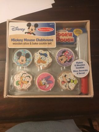 Melissa And Doug Mickey Mouse Clubhouse Wooden Slice And Bake Cookie Set Disney
