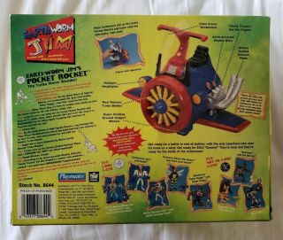 NOS Earthworm Jim Pocket Rocket 1995 Playmates Stock 8644 NIB Turbo Worm Wonder 3