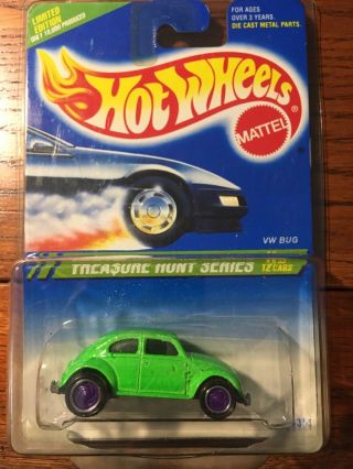 1995 Hot Wheels Treasure Hunt Series Vw Bug 357 5/12 Rare