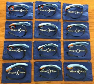 12 Whisper Phones (solo Model) With Storage Bags - Great For Read To Self