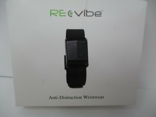 Re - Vibe Anti - Distraction Black Band Wristwear Size Small
