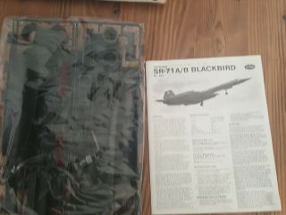 TESTORS SR - 71 A/B BLACKBIRD 1/48 SCALE HUGE PLANE MODEL KIT 7
