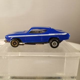 1969 Chevy Chevelle Yenko S/c Fray Style Ho Scale Slot Car Aurora Chassis