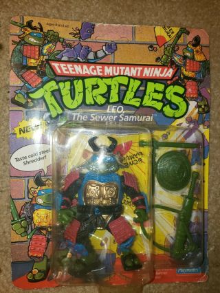 Playmates Teenage Mutant Ninja Turtles Leo The Sewer Samurai Figure Near