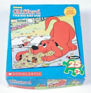 Clifford The Big Red Dog 25 Piece Jigsaw Puzzle Pbs Kids Cartoon Scholastic