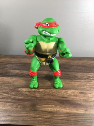 1989 Teenage Mutant Ninja Turtle 13 Inch Large Figure Raphael Leonardo Belts