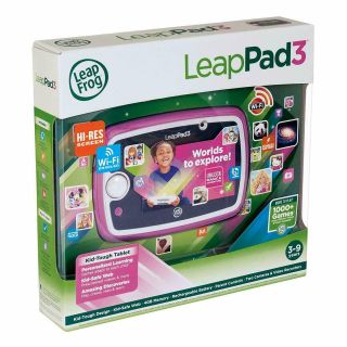 Leapfrog Leappad3 Kids Learning Tablet Wi - Fi Pink Leap Pad - Refurb Retail Pkg