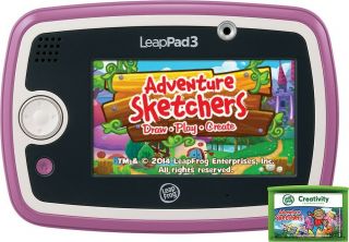 LeapFrog LeapPad3 Kids Learning Tablet Wi - Fi Pink Leap Pad - Refurb Retail PKG 3