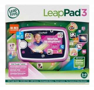 LeapFrog LeapPad3 Kids Learning Tablet Wi - Fi Pink Leap Pad - Refurb Retail PKG 4