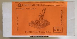 Crielmodel Resin 1/35 Bombarda 240c Ww1 French Italian British Trench Mortar Oop