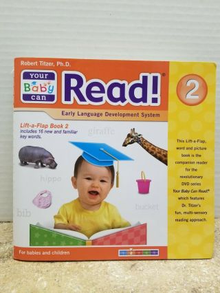 Your Baby Can Read LIFT - A - FLAP Set of 1 thru 5 Books and DVD ' s - COMPLETE SET 3