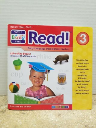 Your Baby Can Read LIFT - A - FLAP Set of 1 thru 5 Books and DVD ' s - COMPLETE SET 4