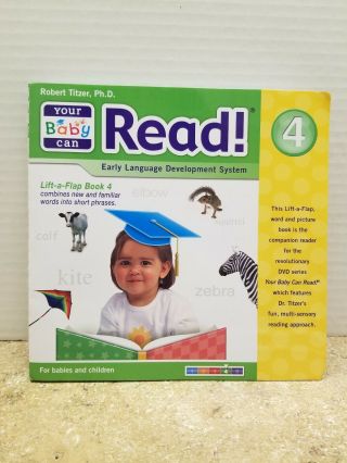 Your Baby Can Read LIFT - A - FLAP Set of 1 thru 5 Books and DVD ' s - COMPLETE SET 5