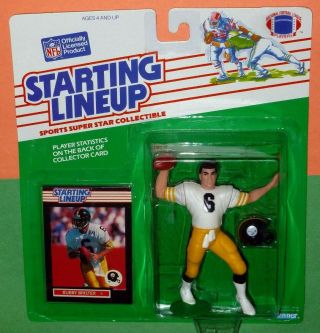 1989 Bubby Brister 6 Pittsburgh Steelers Nm S/h Starting Lineup
