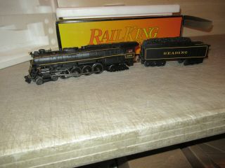 RAIL KING 30 - 1605 - 1 READING 2103,  4 - 8 - 4 IMPERIAL NORTHERN STEAM LOCOMOTIVE,  BOX 3